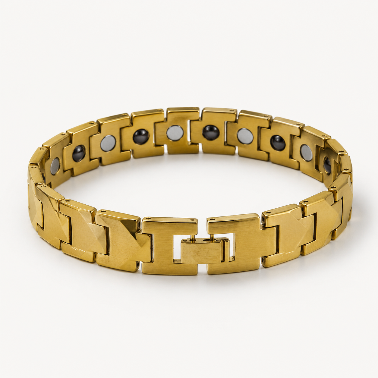 Gold Leaf Faceted Ceramic Bracelet-SF-GLD-L01