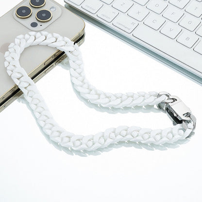 Chunky Cuban Ceramic Chain | White, Black, Yellow & Taupe