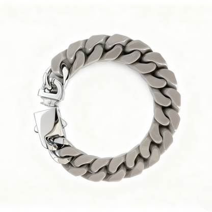 Chunky Cuban Ceramic Chain | White, Black, Yellow & Taupe