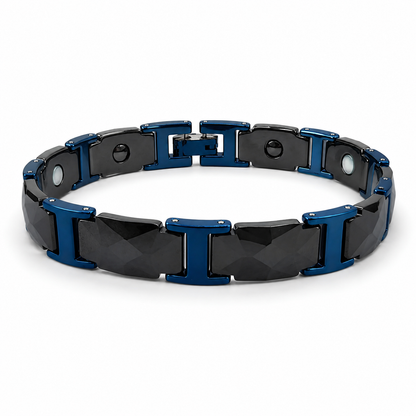 Deep Blue Ceramic Blue-Frame Bracelet-CC-BL-B01