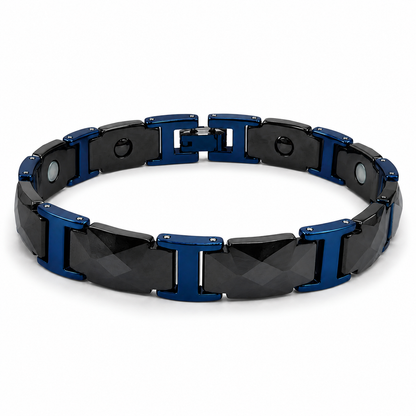 Deep Blue Ceramic Blue-Frame Bracelet-CC-BL-B01