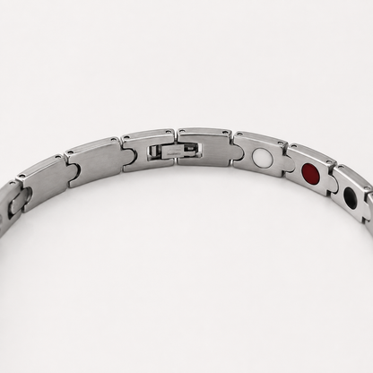 Gold & Silver Teardrop Two-Tone Ceramic Bracelet-DT-GS-D01