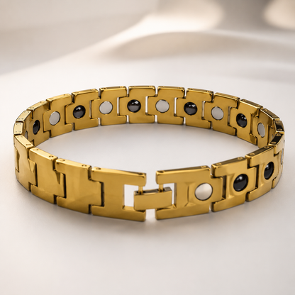 Gold Leaf Faceted Ceramic Bracelet-SF-GLD-L01